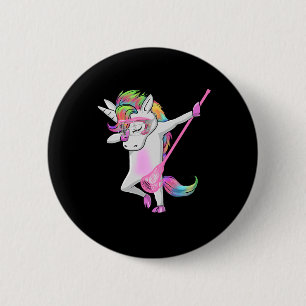 Bóton Redondo 5.08cm Relaxe Unicorn Dab Youth Lacrosse Camisetas Lacros