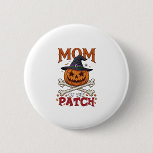 Bóton Redondo 5.08cm Remendo de Mãe Abóbora de Halloween Chapéu de Brux