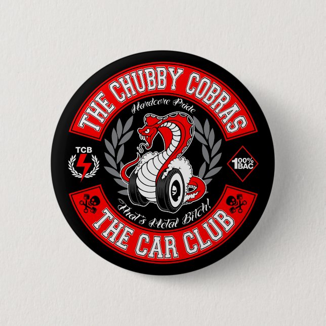 Bóton Redondo 5.08cm Remendo em volta de 2" (Frente)