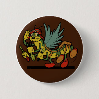 Bóton Redondo 5.08cm Remendo marinho do esquadrão da aviação