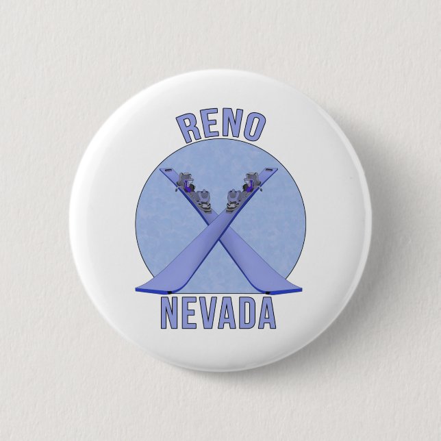Bóton Redondo 5.08cm Reno, Nevada (Frente)