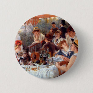 Bóton Redondo 5.08cm Renoir - Luncheon do Partido Barco