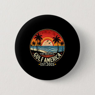 Bóton Redondo 5.08cm Renomeação de Trump Engraçado pela América do Golf