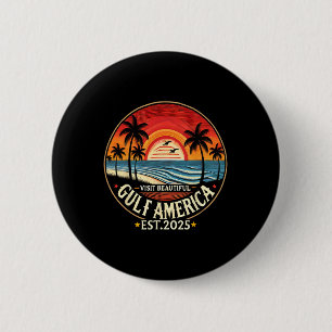 Bóton Redondo 5.08cm Renomeação de Trump Engraçado pela América do Golf