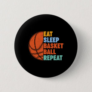 Bóton Redondo 5.08cm Repetição de basquete para adolescentes gêmeos