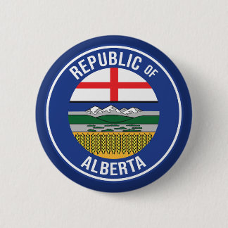 Bóton Redondo 5.08cm República de Alberta WEXIT