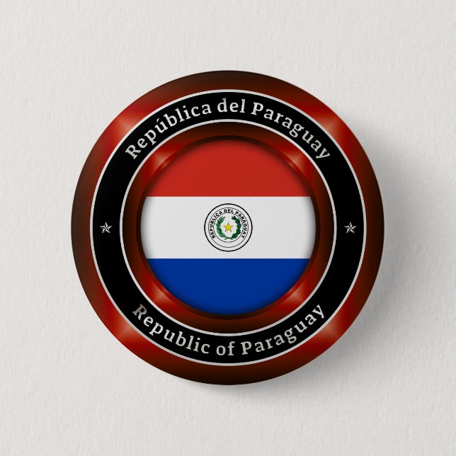 Bóton Redondo 5.08cm República do Paraguai (Frente)