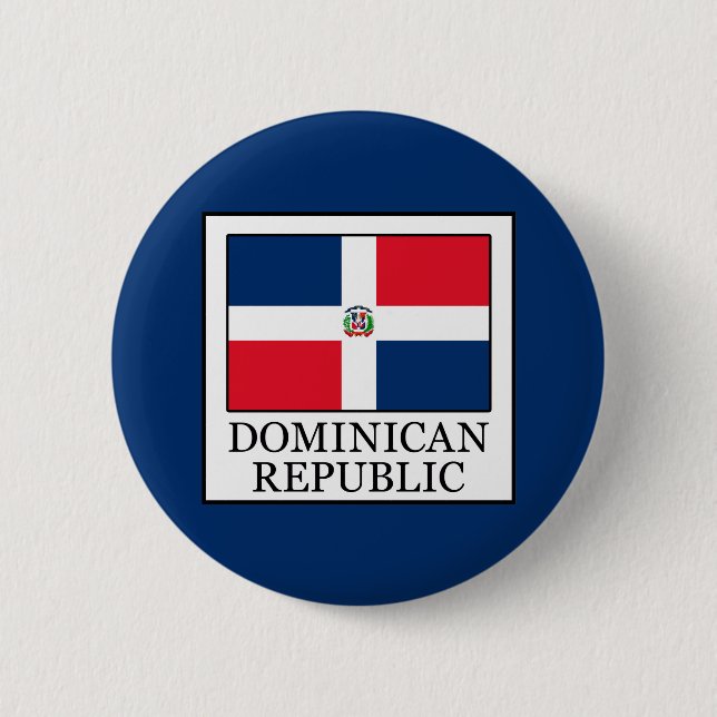 Bóton Redondo 5.08cm República Dominicana (Frente)