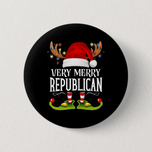 Bóton Redondo 5.08cm Republicano de Natal Muito Alegre Correspondente d