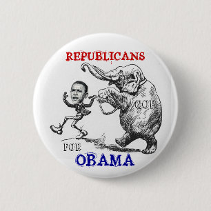 Bóton Redondo 5.08cm Republicanos para o botão de Obama
