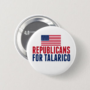 Bóton Redondo 5.08cm Republicanos para Talarico Eleição 2026