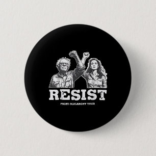Bóton Redondo 5.08cm Resiste Bernie Sanders Liberdade Serviço Nacional
