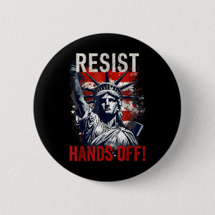 Bóton Redondo 5.08cm Resistência À Estátua Da Resistência Da Liberdade