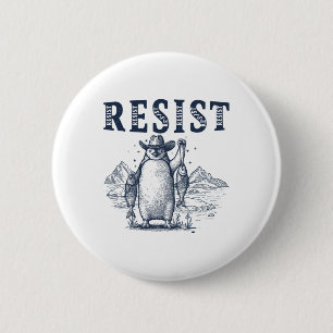 Bóton Redondo 5.08cm Resistência ao ativismo dos pinguins