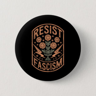 Bóton Redondo 5.08cm Resistência ao fascismo Protesto Trump Anti Trump