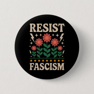 Bóton Redondo 5.08cm Resistência ao fascismo Protesto Trump Anti Trump
