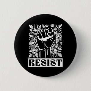 Bóton Redondo 5.08cm Resistir ao Ativismo Político Anti Trump