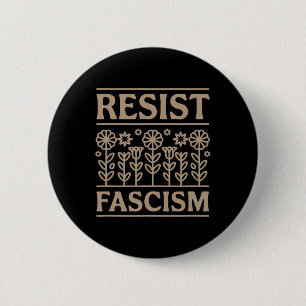 Bóton Redondo 5.08cm Resistir ao Fascismo Protesto Trump Anti Trump 8 