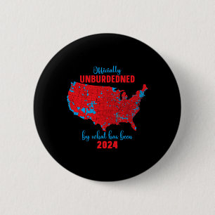 Bóton Redondo 5.08cm Resultado das eleições 2024 Mapa Trump Win