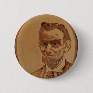 Bóton Redondo 5.08cm Retrato de Abraham Lincoln