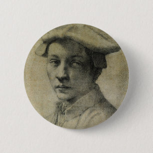 Bóton Redondo 5.08cm Retrato de Andrea Quaratesi por Michelangelo