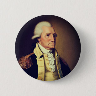 Bóton Redondo 5.08cm Retrato de George Washington (1790)