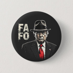 Bóton Redondo 5.08cm Retro-americano Donald Trump FAFO USA Flag Patriot