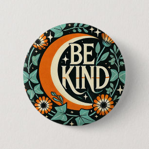 Bóton Redondo 5.08cm Retro Be Kind