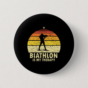 Bóton Redondo 5.08cm Retro Biathlon Wintersport Cross Country Skiing Sh