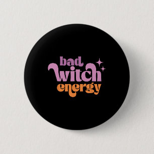 Bóton Redondo 5.08cm Retro D Bruxaria Camisa de Energia do Halloween Vi