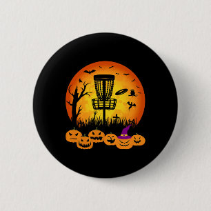 Bóton Redondo 5.08cm Retro Disc Golf Halloween Cemitério Disc Golf Assu