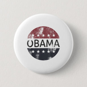 Bóton Redondo 5.08cm Retro Obama Vintage Votação Presidente Barack Obam