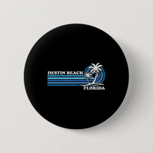 Bóton Redondo 5.08cm Retro Vintage Family Vacing Florida Destin Beach