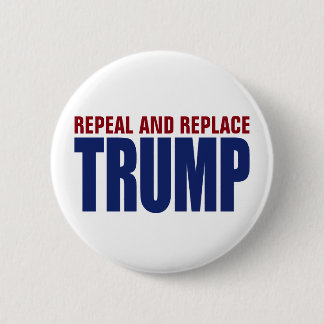 Bóton Redondo 5.08cm Revogar E Substituir Impeachment Trump - Anti Trum