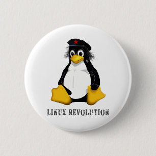 Bóton Redondo 5.08cm Revolução de Linux