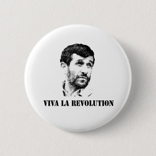 Bóton Redondo 5.08cm Revolução do la de Ahmadinejad - de Viva