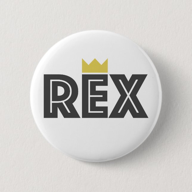 Bóton Redondo 5.08cm Rex (Frente)