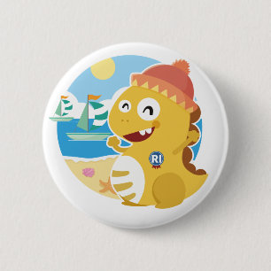Bóton Redondo 5.08cm Rhode - botão da ilha VIPKID