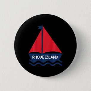 Bóton Redondo 5.08cm Rhode Island Barco à Vela Meninas Meninos Toddler
