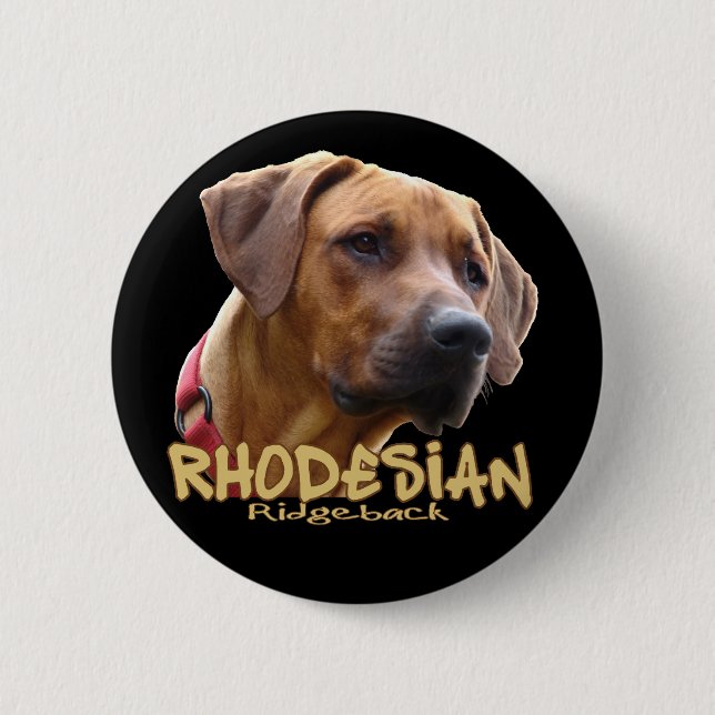Bóton Redondo 5.08cm Rhodesian Ridgeback (Frente)