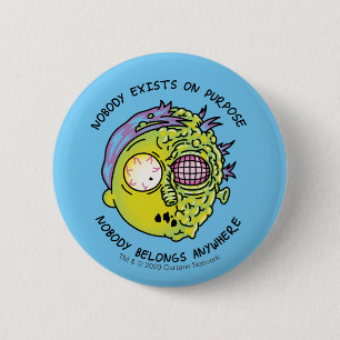Bóton Redondo 5.08cm RICK E MORTY™  Citação Estilizada De Mosca