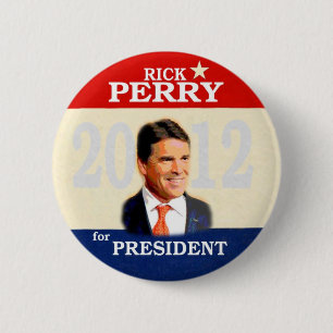 Bóton Redondo 5.08cm Rick Perry 2012