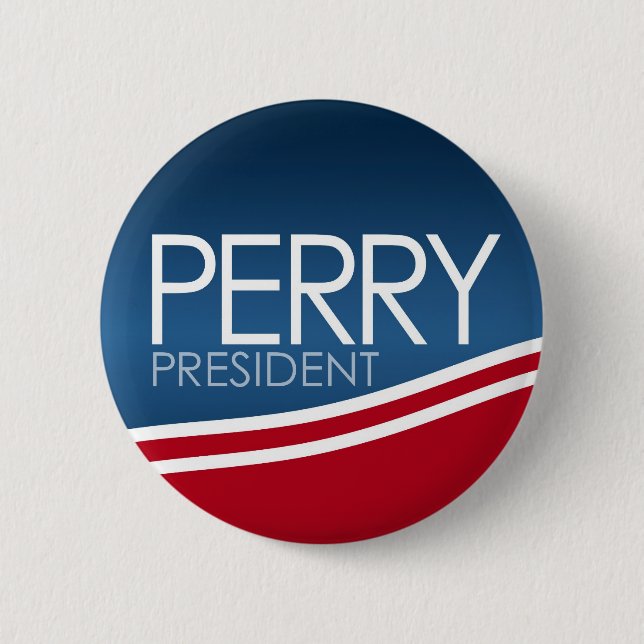 Bóton Redondo 5.08cm Rick Perry - Presidente 2012 (Frente)