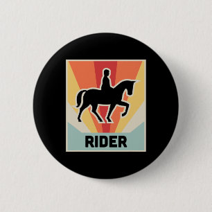 Bóton Redondo 5.08cm Rider Vintage Horseback