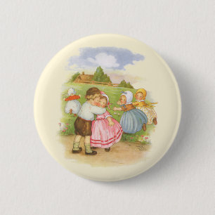 Bóton Redondo 5.08cm Rima de berçário do ganso de mãe de Georgie Por