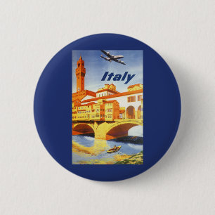 Bóton Redondo 5.08cm Rio da ponte de Florença Firenze Italia das