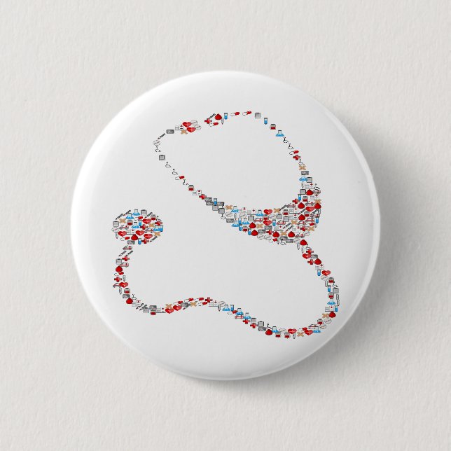 Bóton Redondo 5.08cm RN Estetoscópio (Frente)