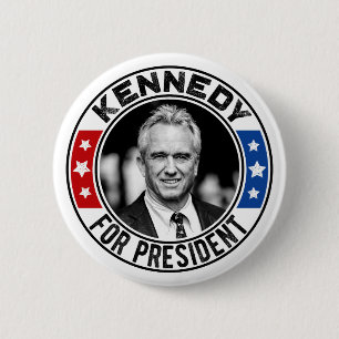 Bóton Redondo 5.08cm Robert Kennedy Jr. para o Presidente 2024
