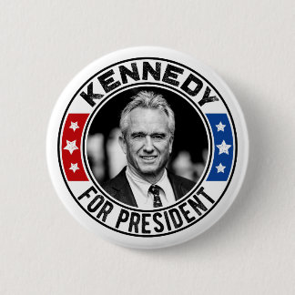 Bóton Redondo 5.08cm Robert Kennedy Jr. para o Presidente 2024