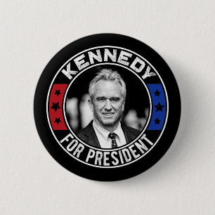 Bóton Redondo 5.08cm Robert Kennedy Jr. para o Presidente 2024